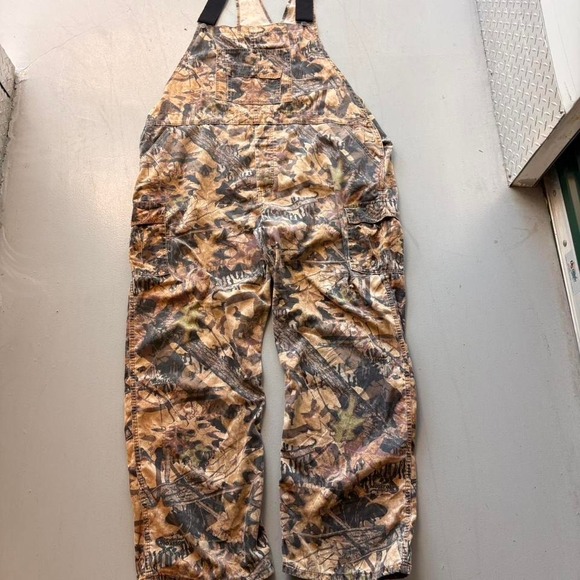 Jerzees Pants - Vintage Jerzees Outdoors Camo Bib Overalls – Size 46